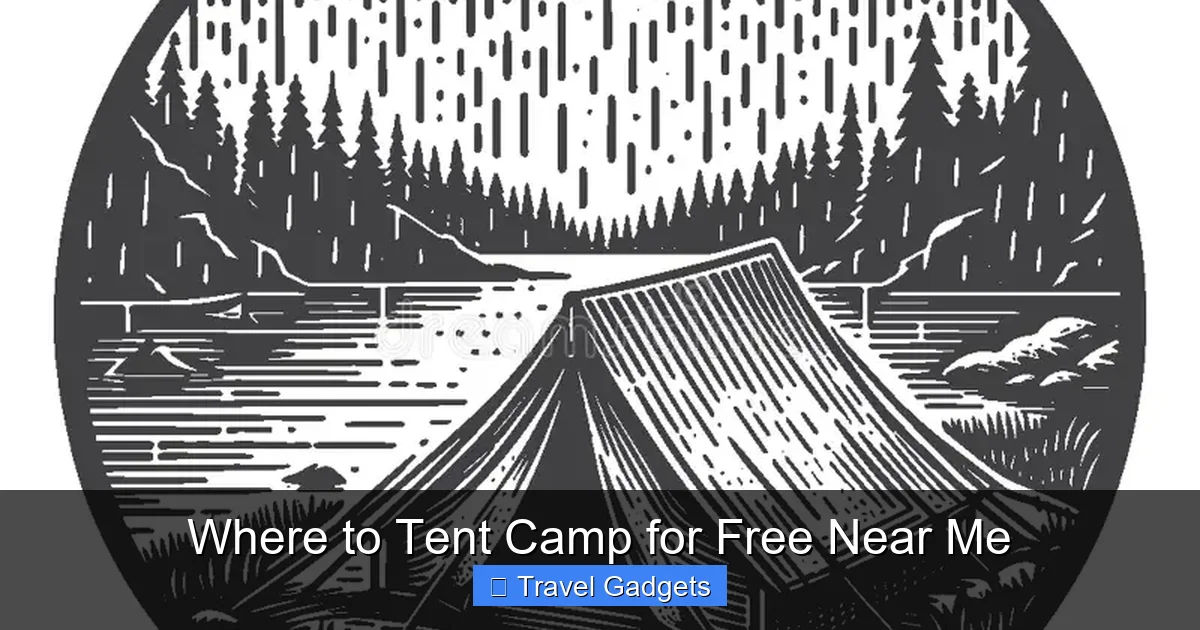 Where to Tent Camp for Free Near Me