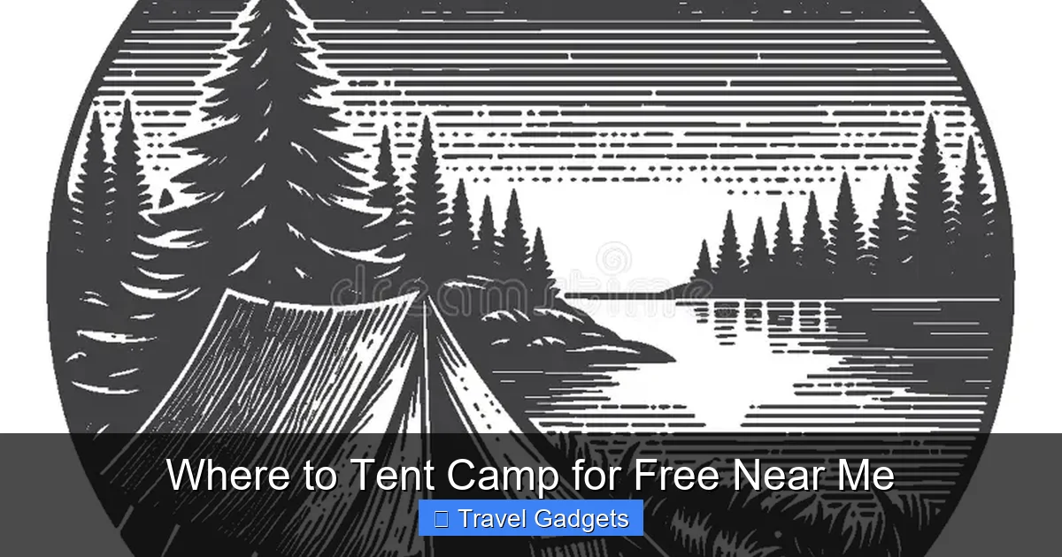 Where to Tent Camp for Free Near Me