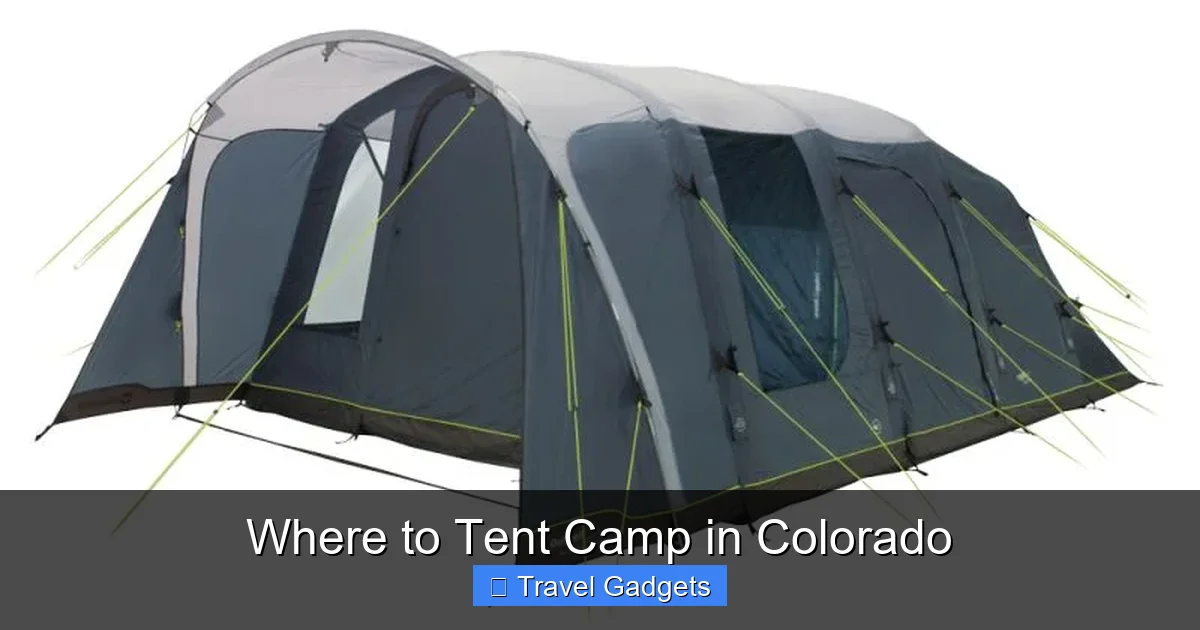 Where to Tent Camp in Colorado