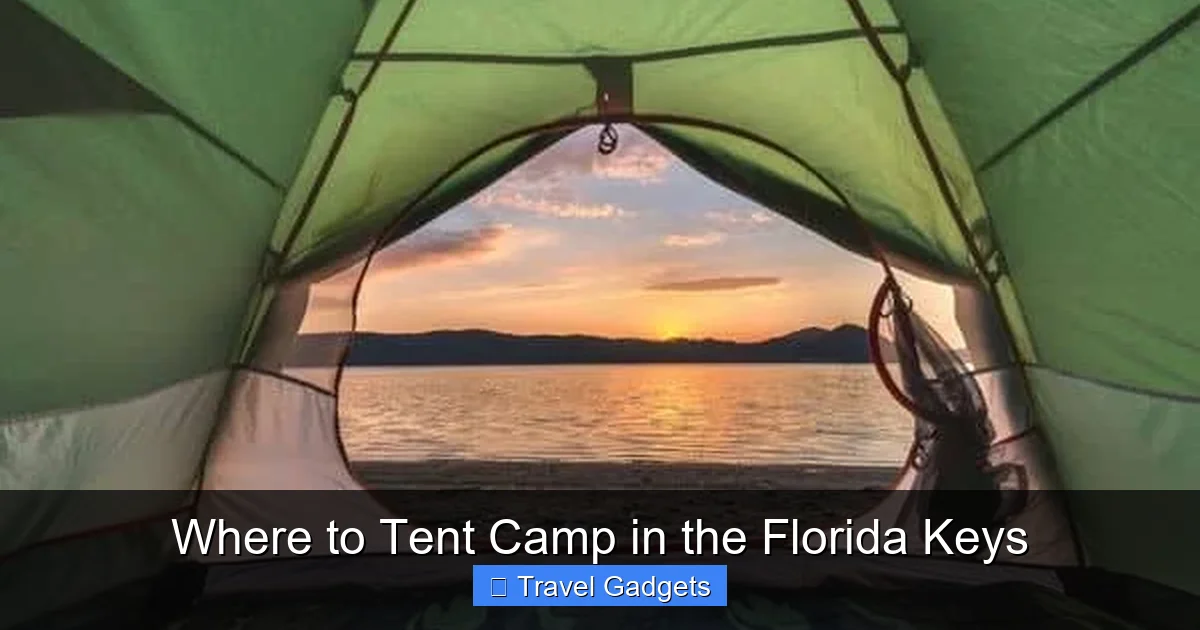 Where to Tent Camp in the Florida Keys