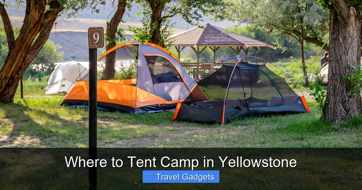 Where to Tent Camp in Yellowstone