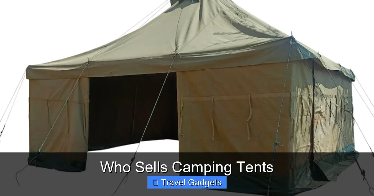 Who Sells Camping Tents