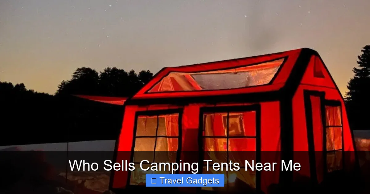 Who Sells Camping Tents Near Me