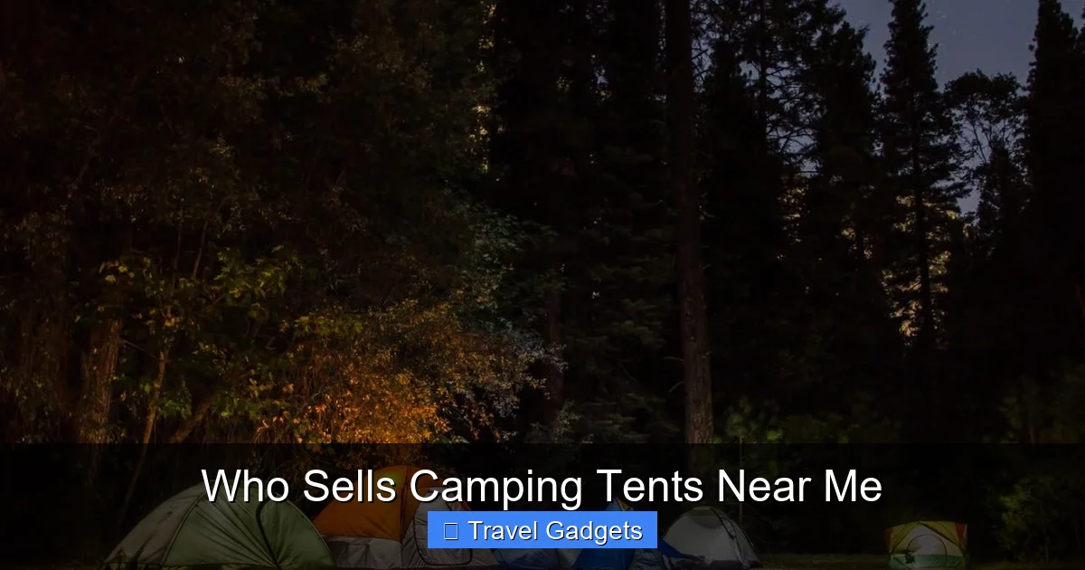 Who Sells Camping Tents Near Me