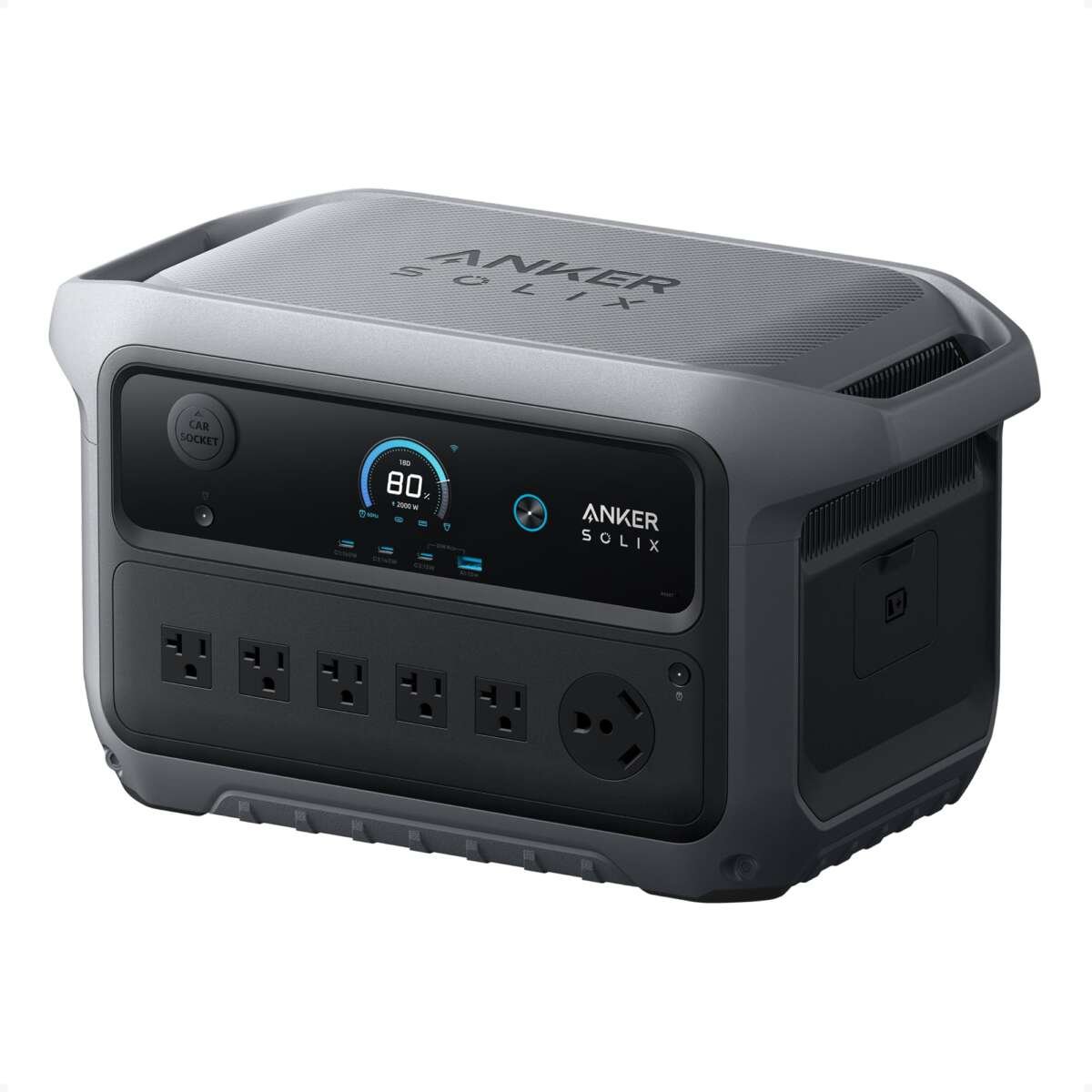 Anker SOLIX C2000 Gen 2 Portable Power Station, 2,400W  Solar Generator, Full Ch