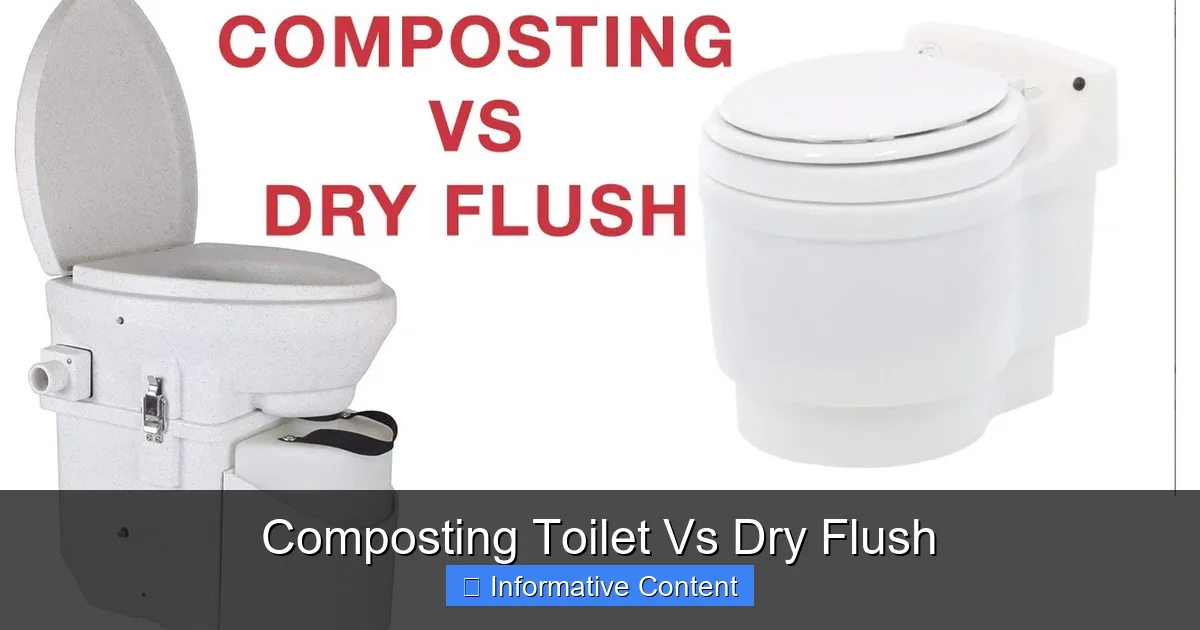 Composting Toilet Vs Dry Flush