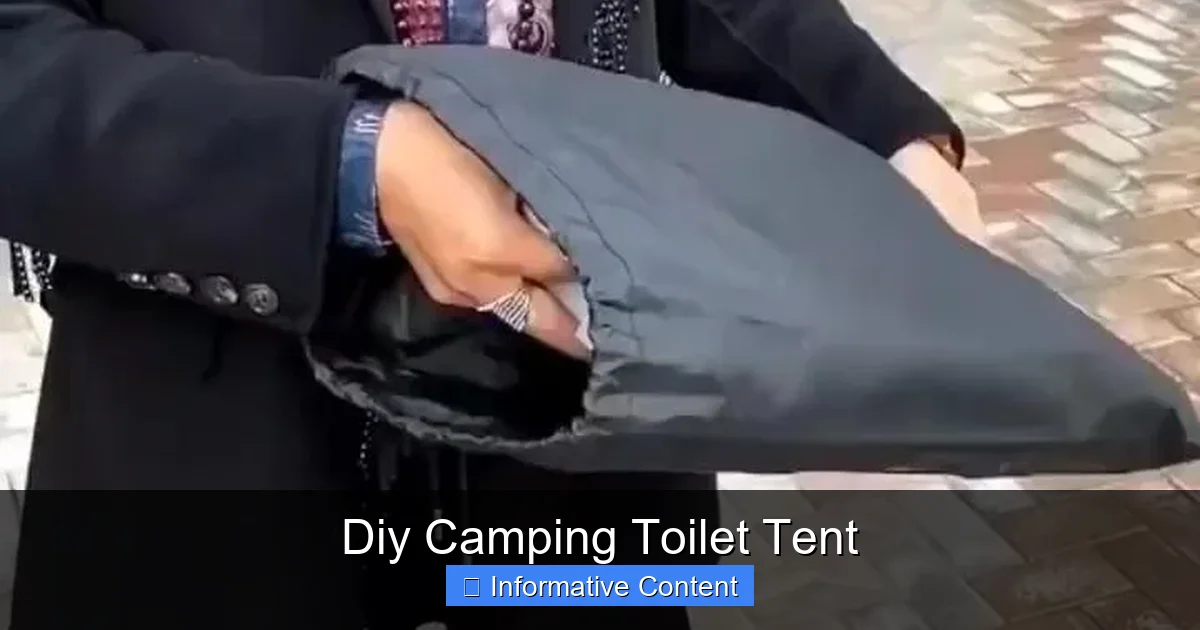 Diy Camping Toilet Tent