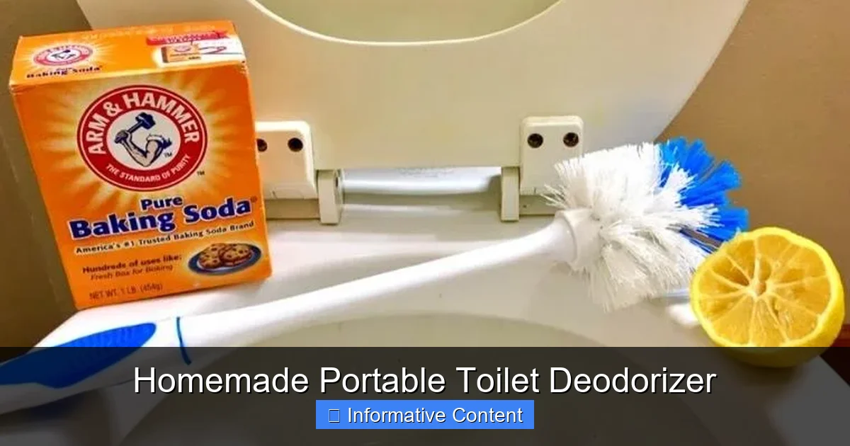 Homemade Portable Toilet Deodorizer