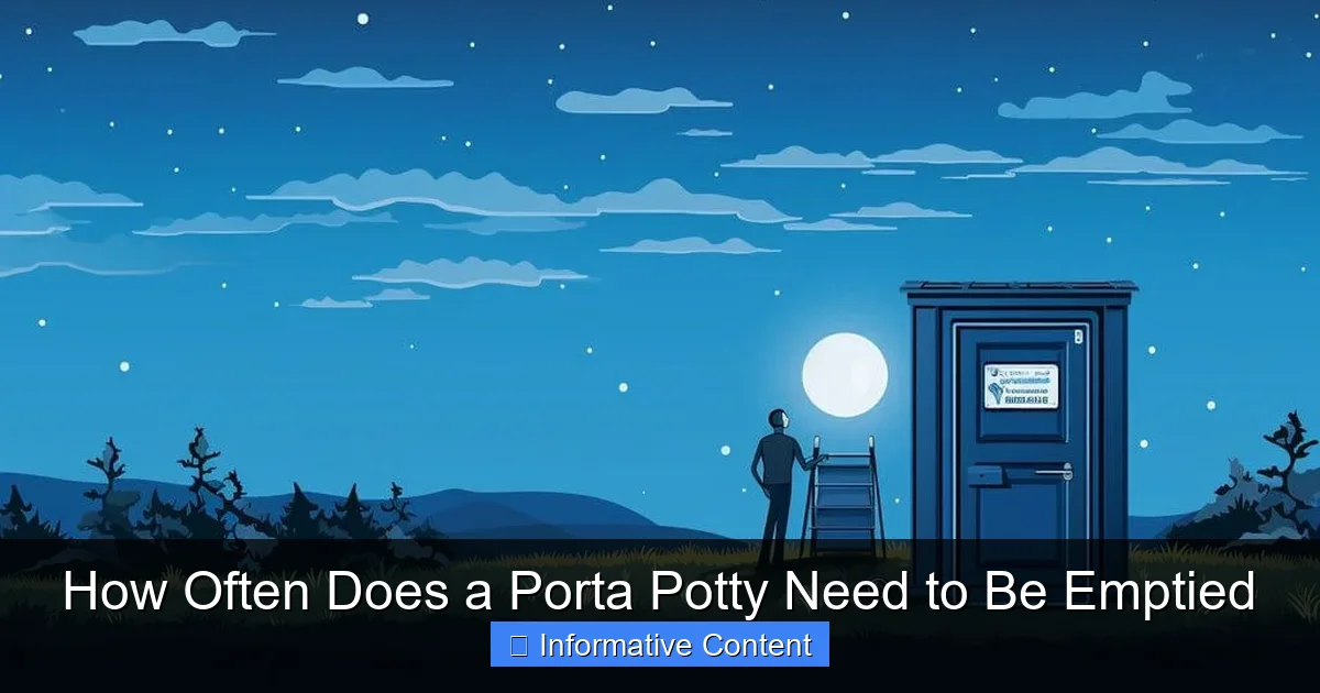How Often Does a Porta Potty Need to Be Emptied