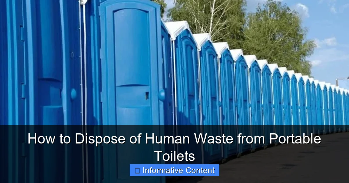 How to Dispose of Human Waste from Portable Toilets