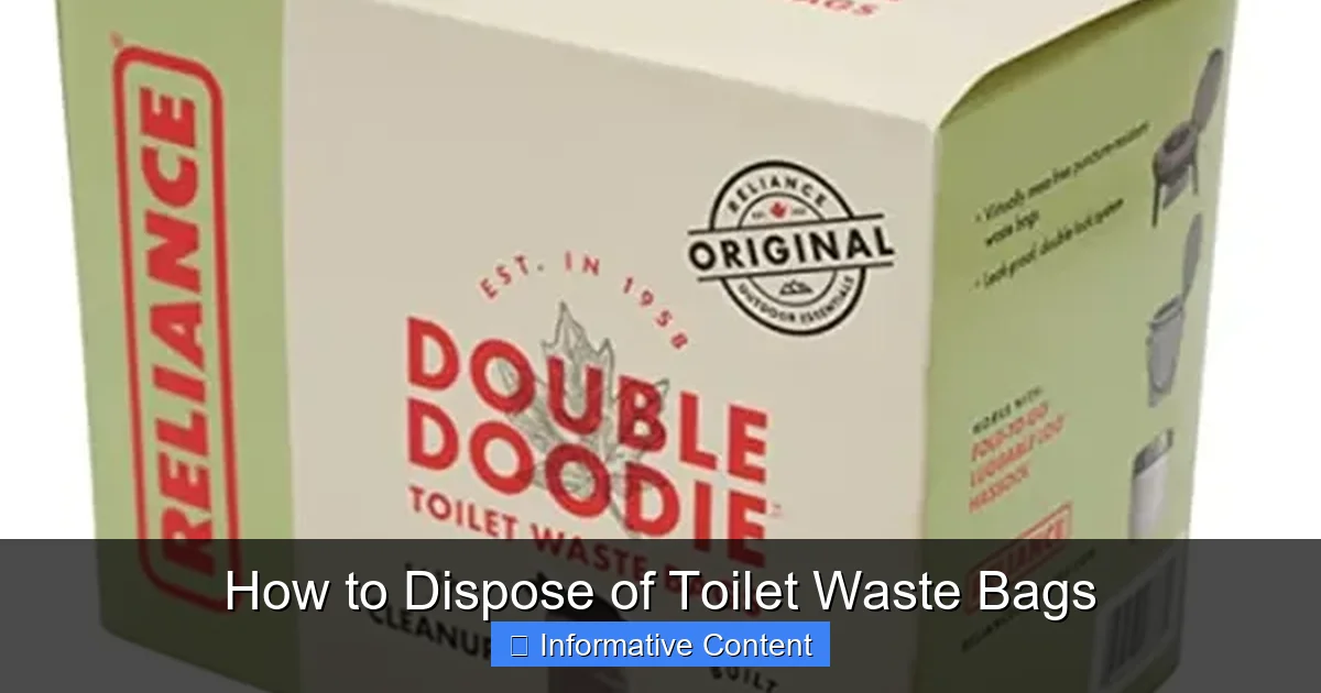 How to Dispose of Toilet Waste Bags