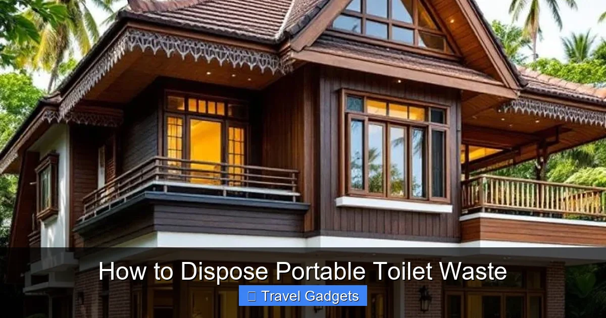 How to Dispose Portable Toilet Waste