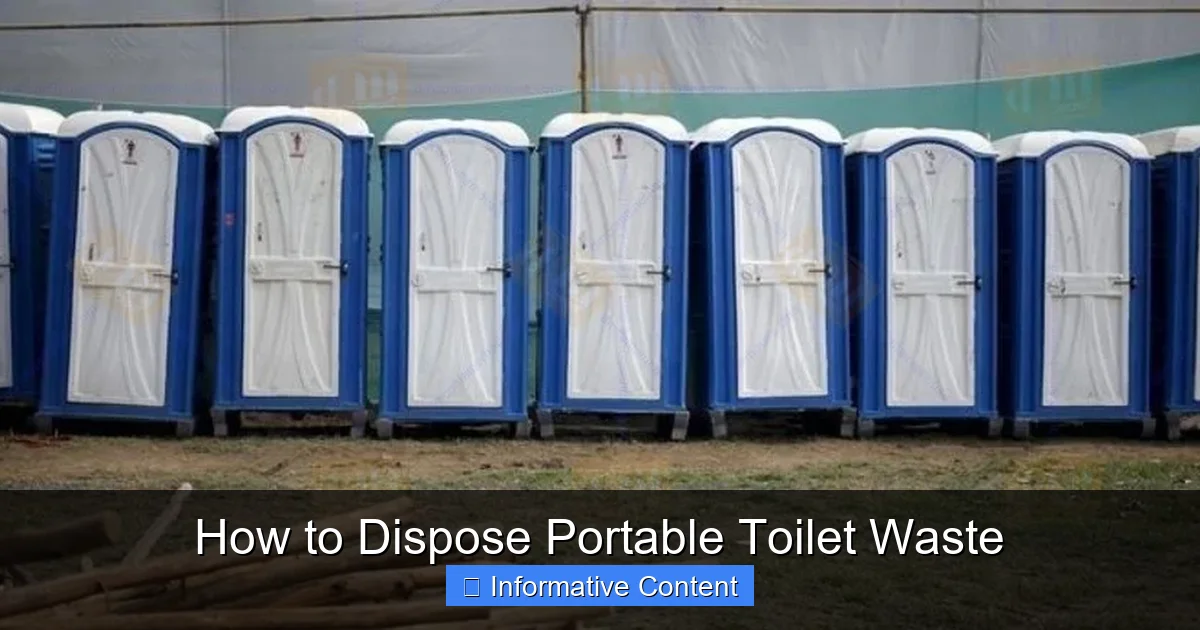How to Dispose Portable Toilet Waste