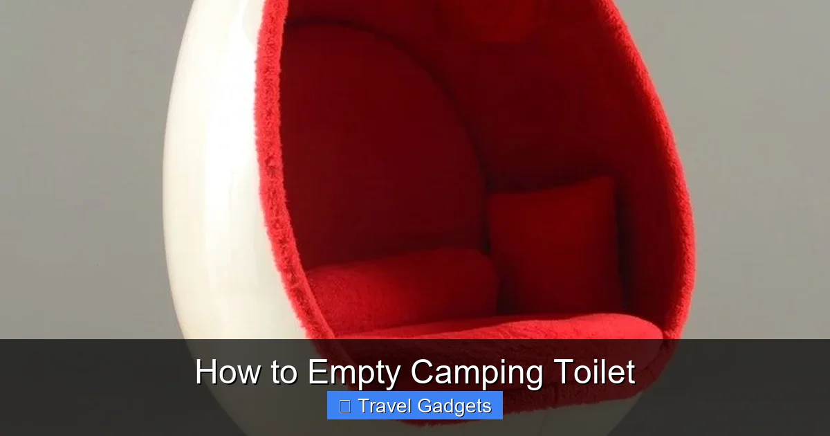 How to Empty Camping Toilet