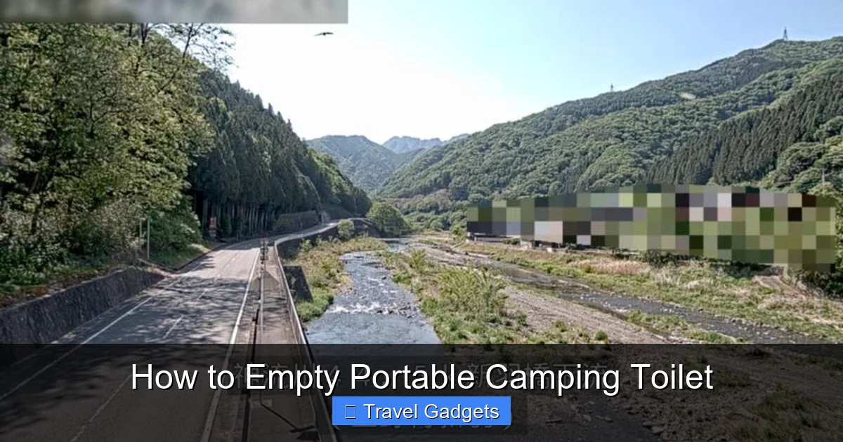 How to Empty Portable Camping Toilet