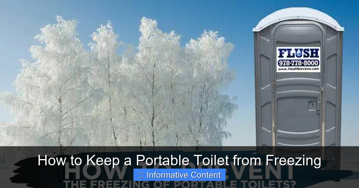 How to Keep a Portable Toilet from Freezing