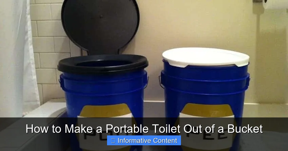 How to Make a Portable Toilet Out of a Bucket
