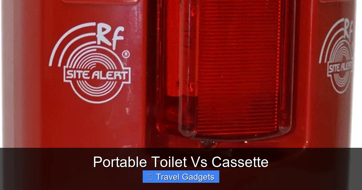 Portable Toilet Vs Cassette