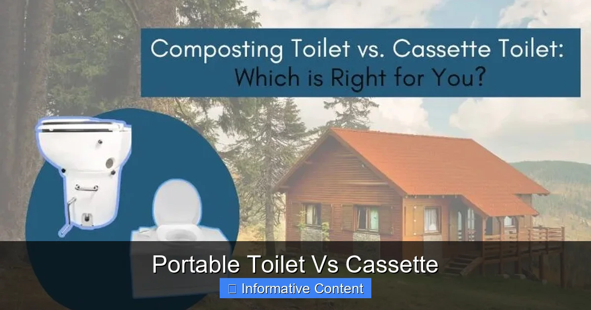 Portable Toilet Vs Cassette