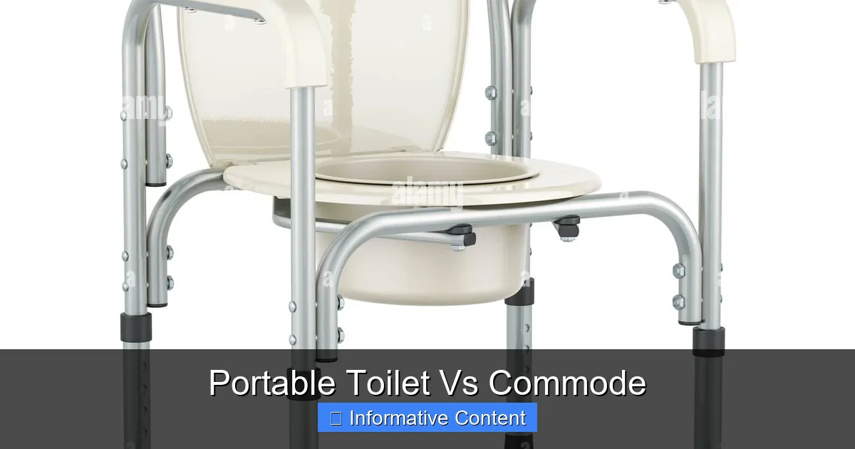 Portable Toilet Vs Commode