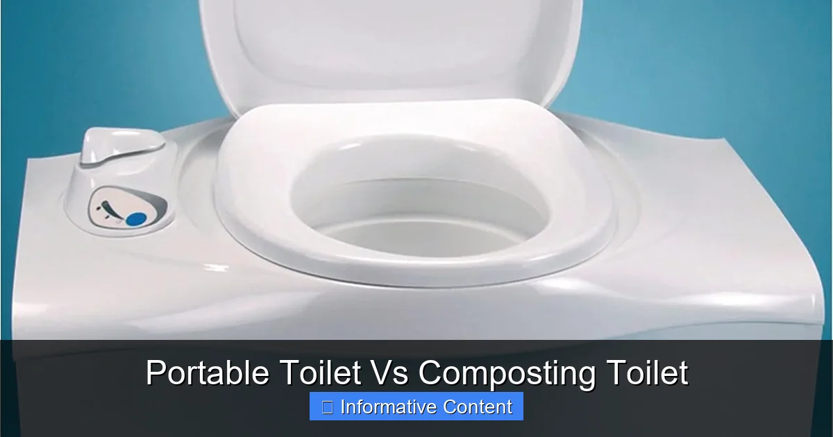 Portable Toilet Vs Composting Toilet