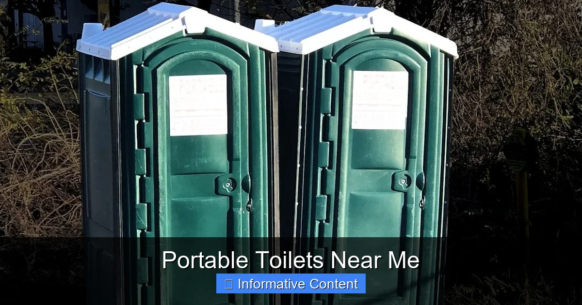 Portable Toilets Near Me