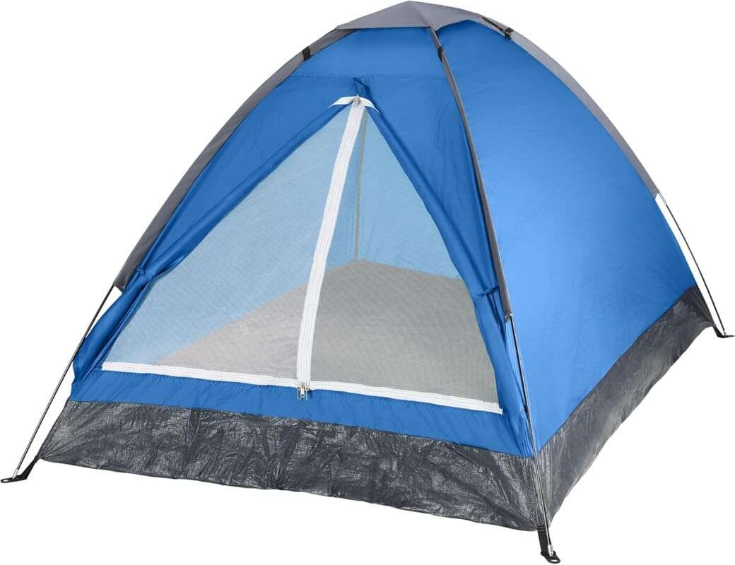 Lightweight 2-Person Pop-Up Camping Tent with Rain Fly & Carrying Bag