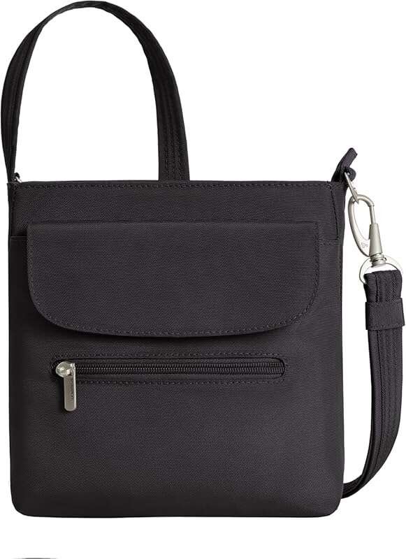 Travelon Anti-Theft Classic Mini Shoulder Bag - Compact Design with En