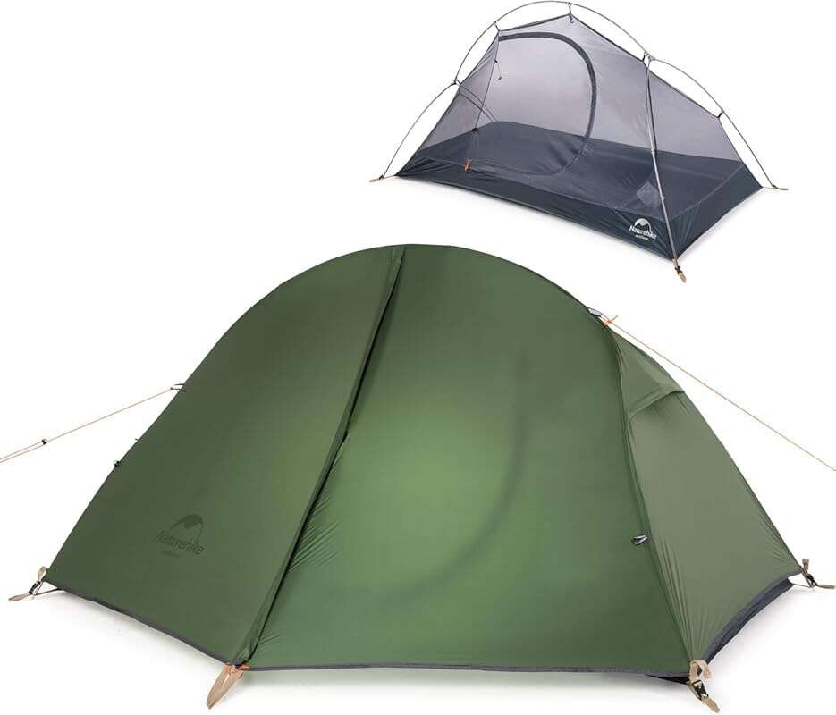 Lightweight Waterproof 1 Person Backpacking Tent with Footprint for Hi