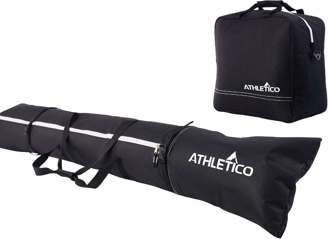 Athletico Ski & Boot Bag Combo for Skis Up to 200 CM and Size 13 Boots