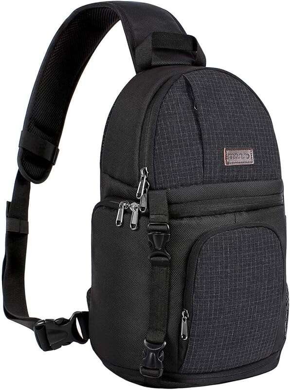 MOSISO Shockproof Camera Sling Bag with Tripod Holder for DSLR/SLR/Mir