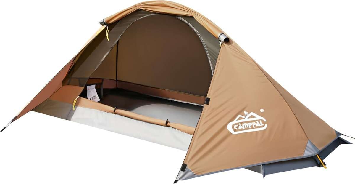 CampPal 1-Person 4-Season Tent, Windproof, Rainproof & Waterproof for 