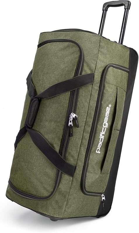 Durable Pacific Gear Duffel Bag with Convenient Rolling Wheels for Easy Travel