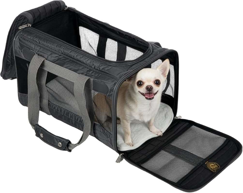 Sherpa Original Deluxe Pet Carrier, Airline Approved for Travel, Charc