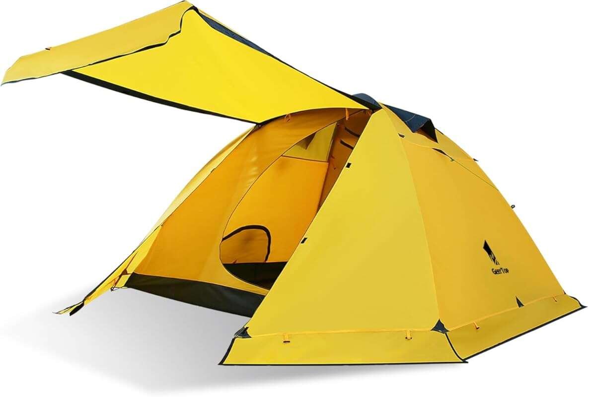 Waterproof 4-Person 4-Season Double-Layer Tent for Camping, Hiking & O