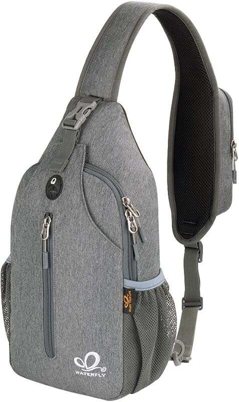 WATERFLY Crossbody Sling Backpack – Lightweight Daypack for Travel and