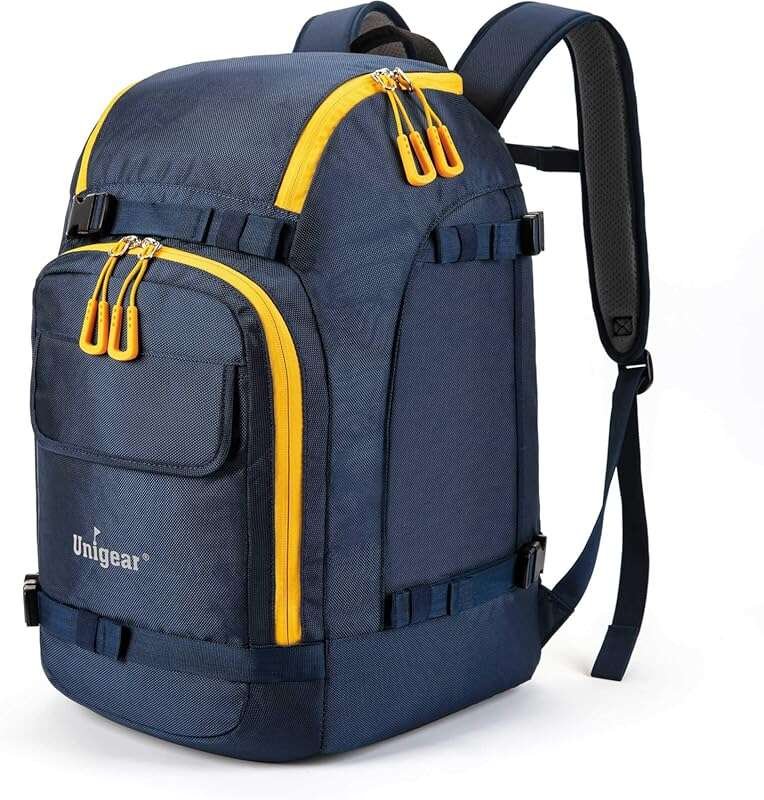 Unigear Ski Boot Bag Backpack - 50L/70L for Helmet, Goggles, Skis & Ac