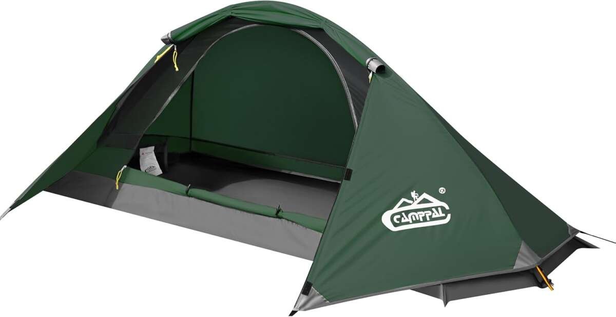 CampPal 1-Person 4-Season Tent – Windproof, Rainproof & Waterproof for