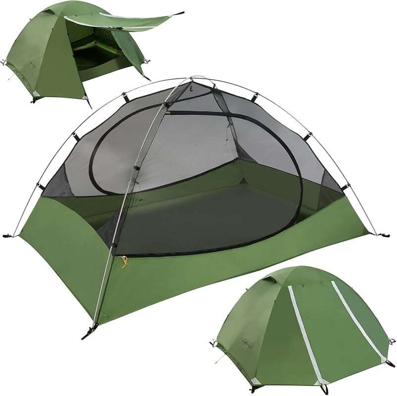 Ultralight Waterproof 3-Season Backpacking Tent for 1-6 People