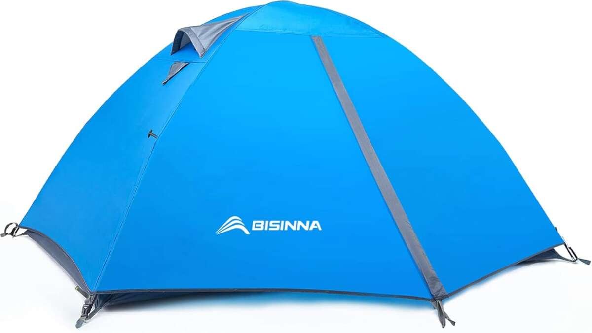 BISINNA Lightweight Double Layer Waterproof Windproof 2-4 Person Campi