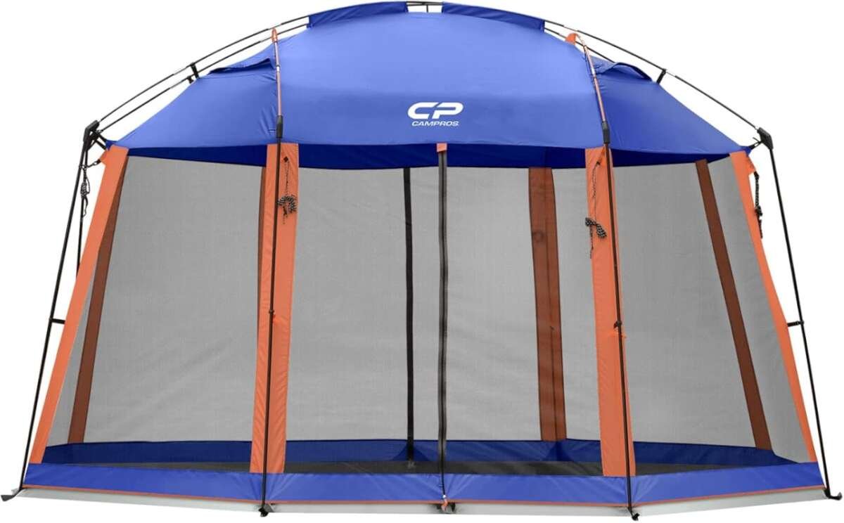 CAMPROS 13x13 Ft Screen House Canopy Tent with Mesh Walls for Outdoor