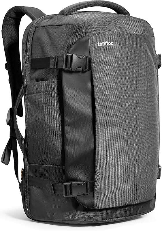 tomtoc 40L Travel Backpack – TSA Friendly, Water-Resistant, Fits 17.3