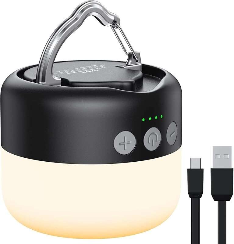 Bright LED Camping Lantern 1000LM with 300H Runtime, Rechargeable, Wat