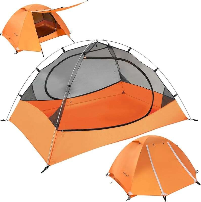 Ultralight 3-Season Waterproof Backpacking Tent for 1-6 People