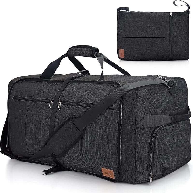 120L Foldable Waterproof Travel Duffel Bag with Shoe Compartment for M