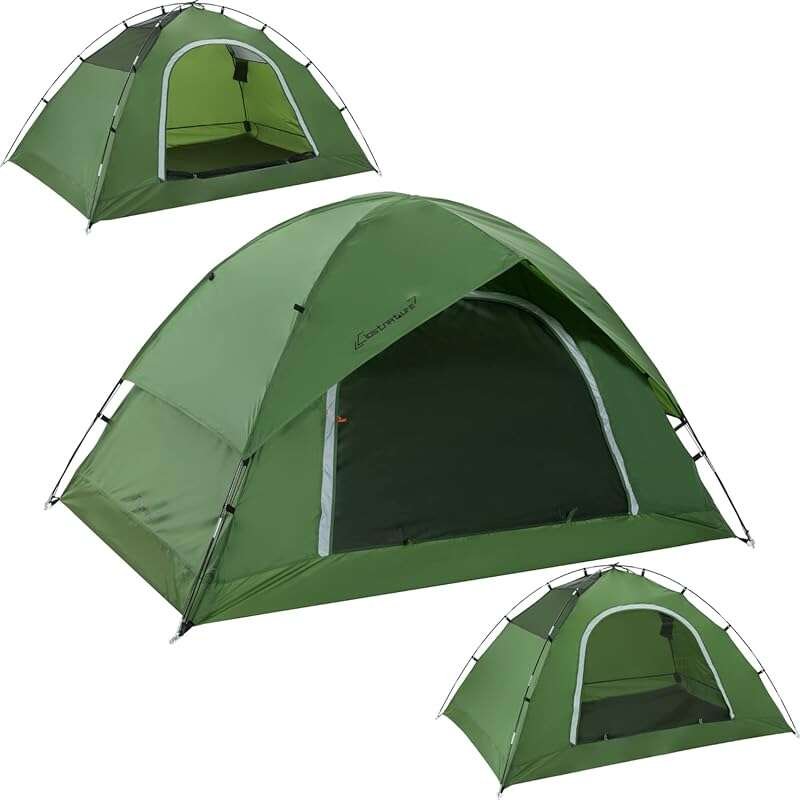 Clostnature Waterproof Camping Tent for 2-6 Persons - Easy Setup, All-