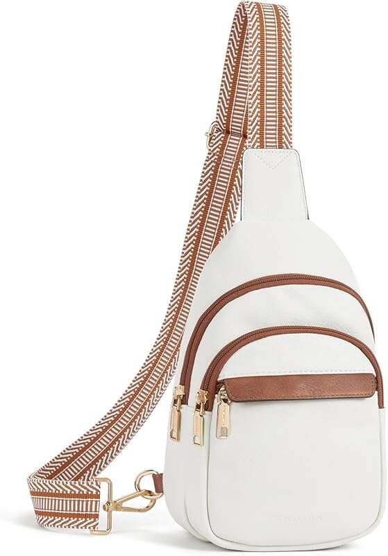 Stylish BOSTANTEN Leather Sling Bag for Women - Versatile Crossbody, F