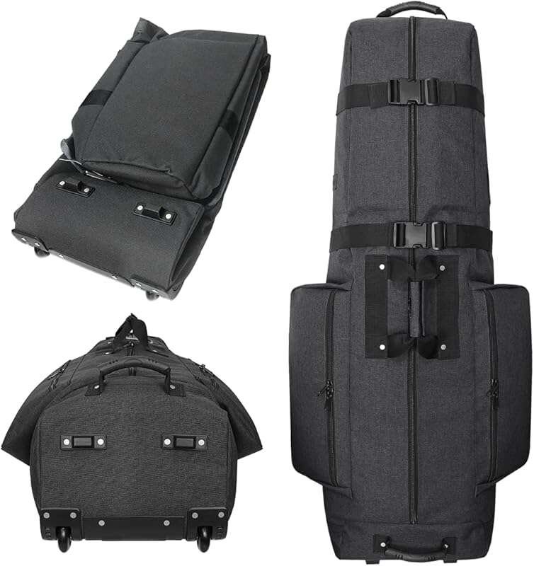 CaddyDaddy Constrictor Soft-Sided Golf Travel Bag with Dense Foam Padd