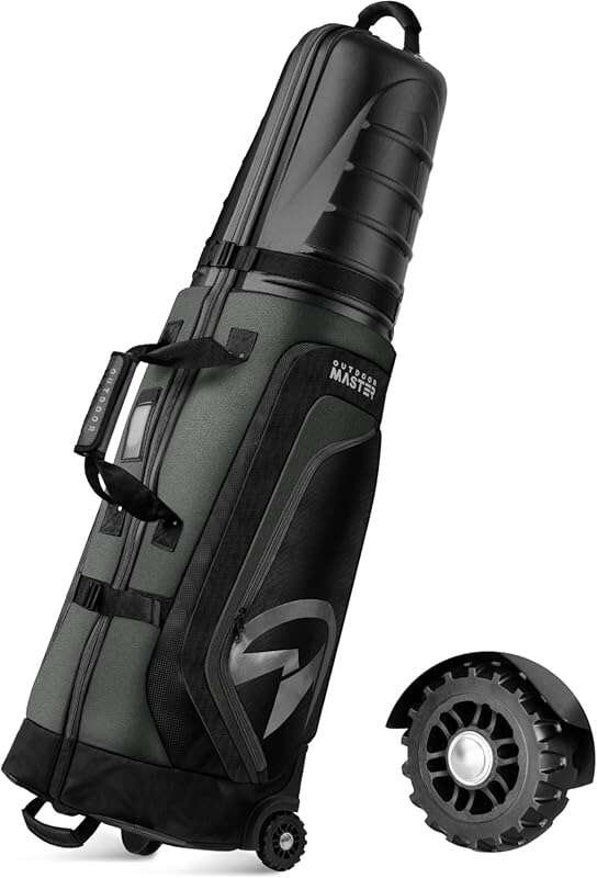 OutdoorMaster Golf Travel Bag for Airlines: Lightweight, Hard Case Top