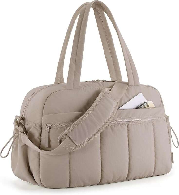 BAGSMART Women's Gym Bag - Lightweight Duffle with Wet Pocket, Water R